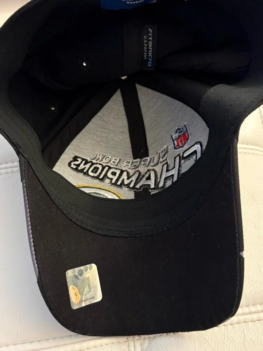 Reebok On Field Green Bay Packers Super Bowl Champions Black Hat